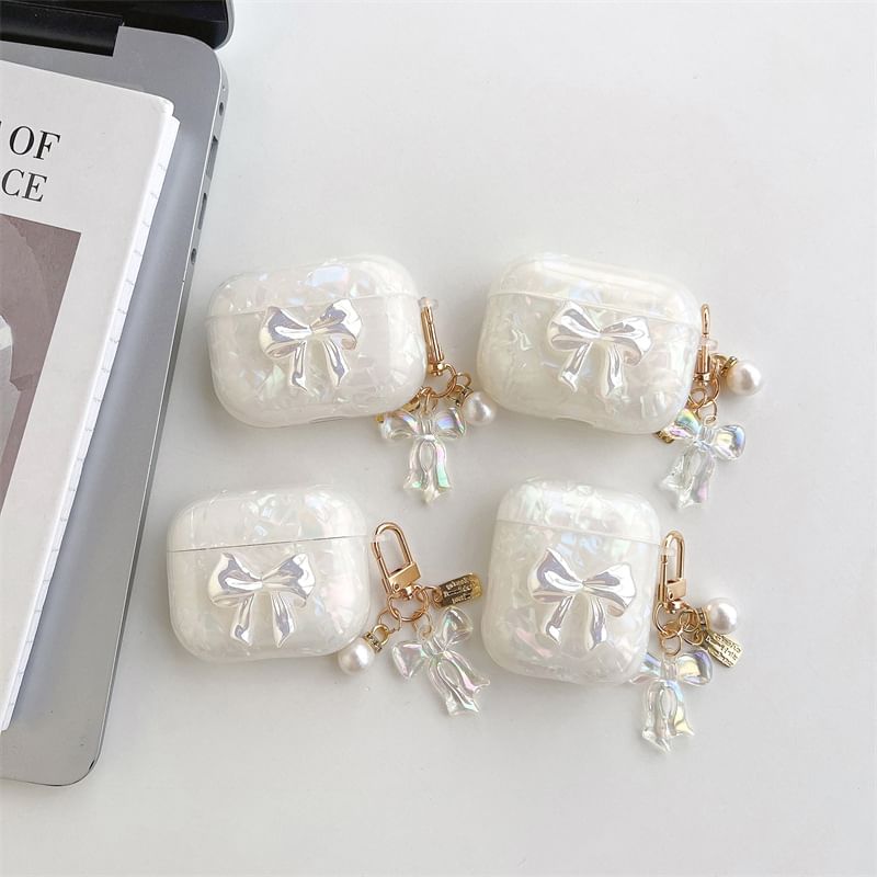 VanDi - Bow AirPods / Pro oortelefoonhoesje met bedel
