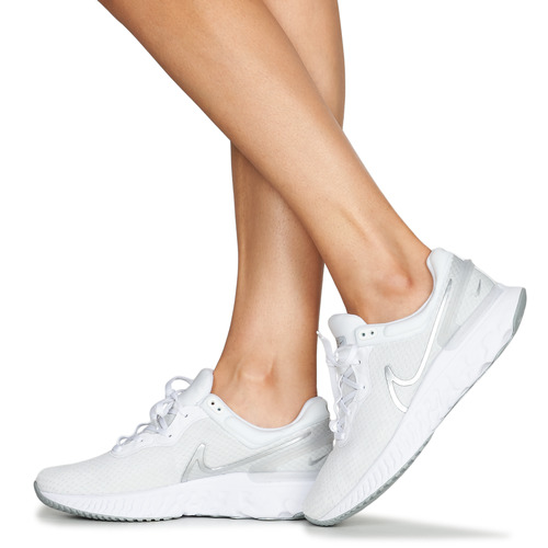 Nike - NIKE REACT MILER 3 - Blanc / Argenté