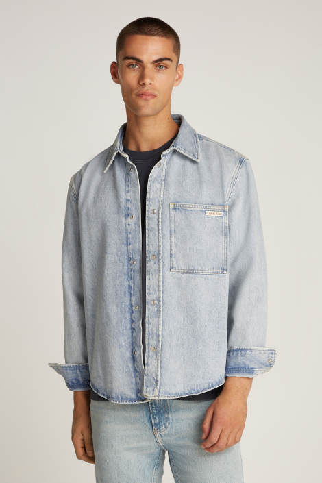 Calvin Klein blauwe heren overhemd