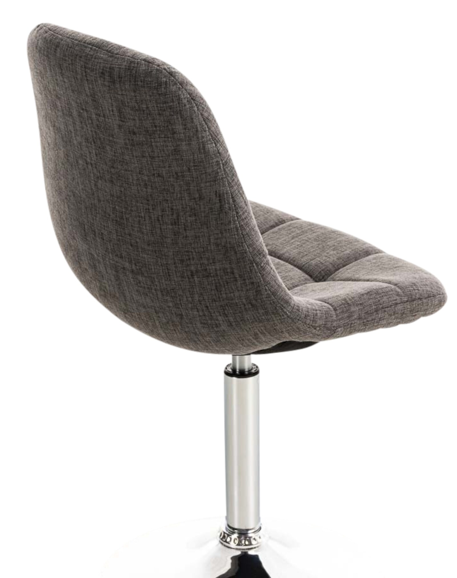 CLP 2er Set Stühle Emil Stoff I Mit Gestepptem Sitz I Drehstühle Mit Trompetenfüße In Chromoptik