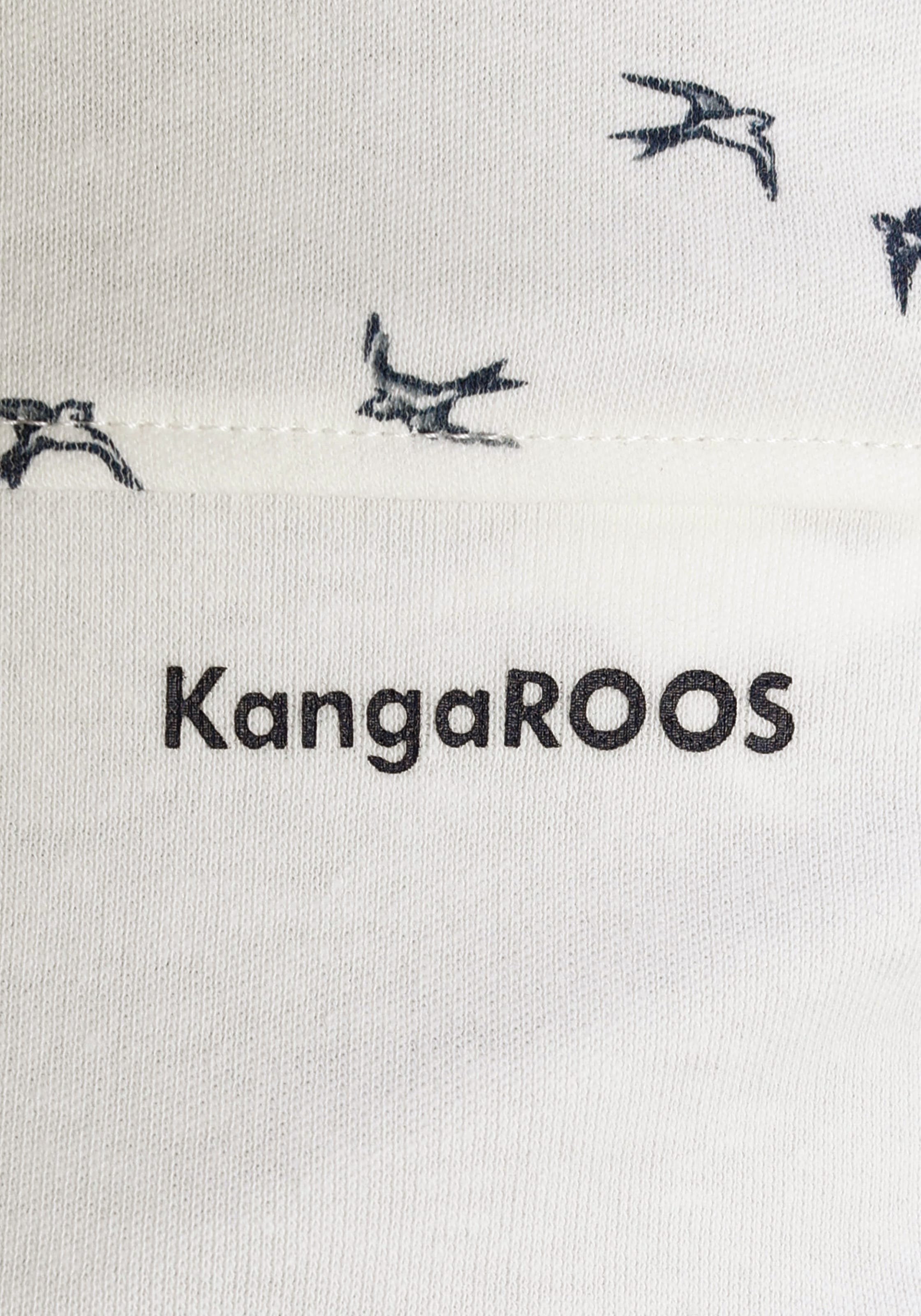 KangaROOS Kapuzensweatjacke , mit filigranem Print