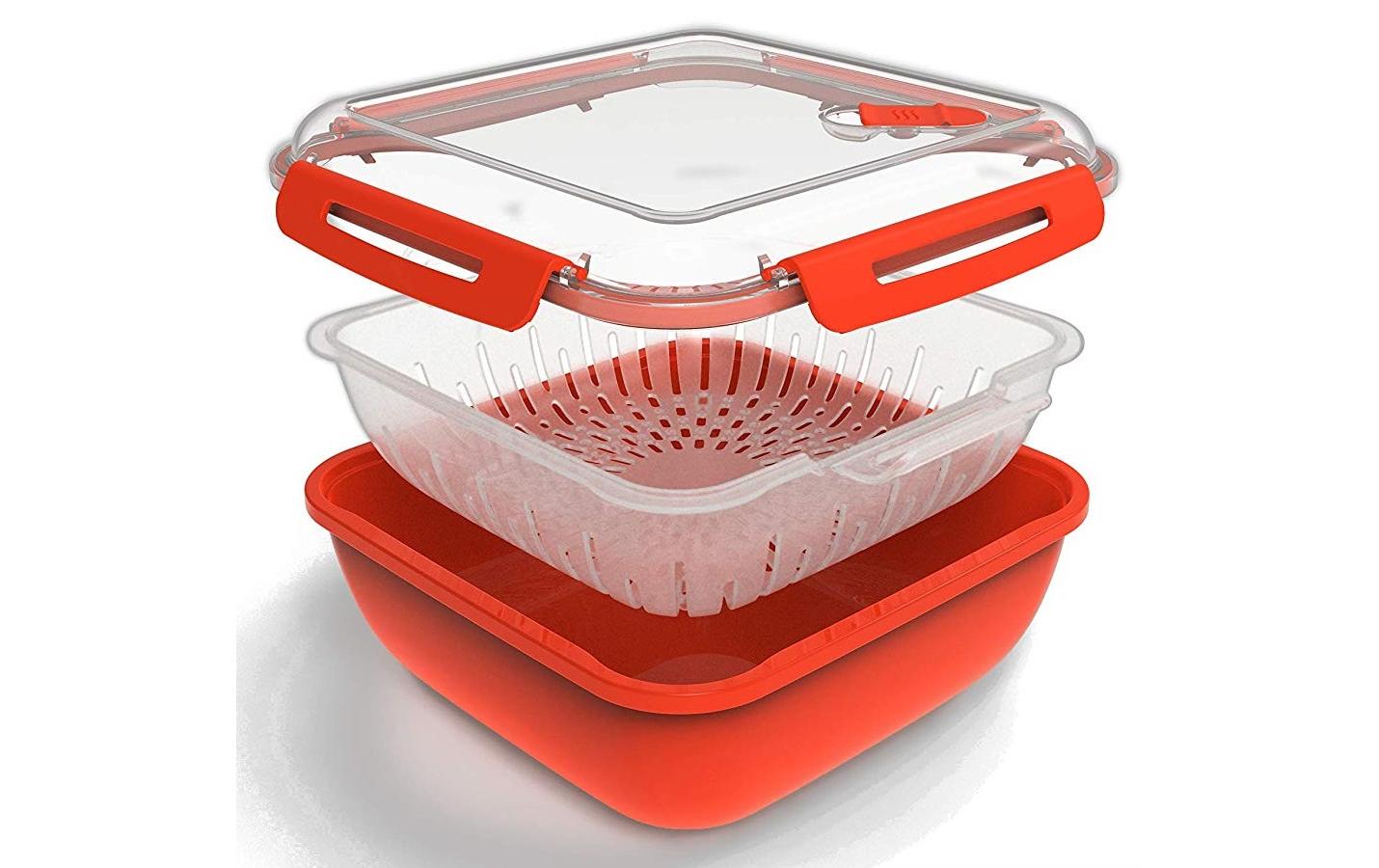 Mikrowellendose Memory Microwave 1.7 l, RotAufbewahrungsbehälter für die Mikrowelle