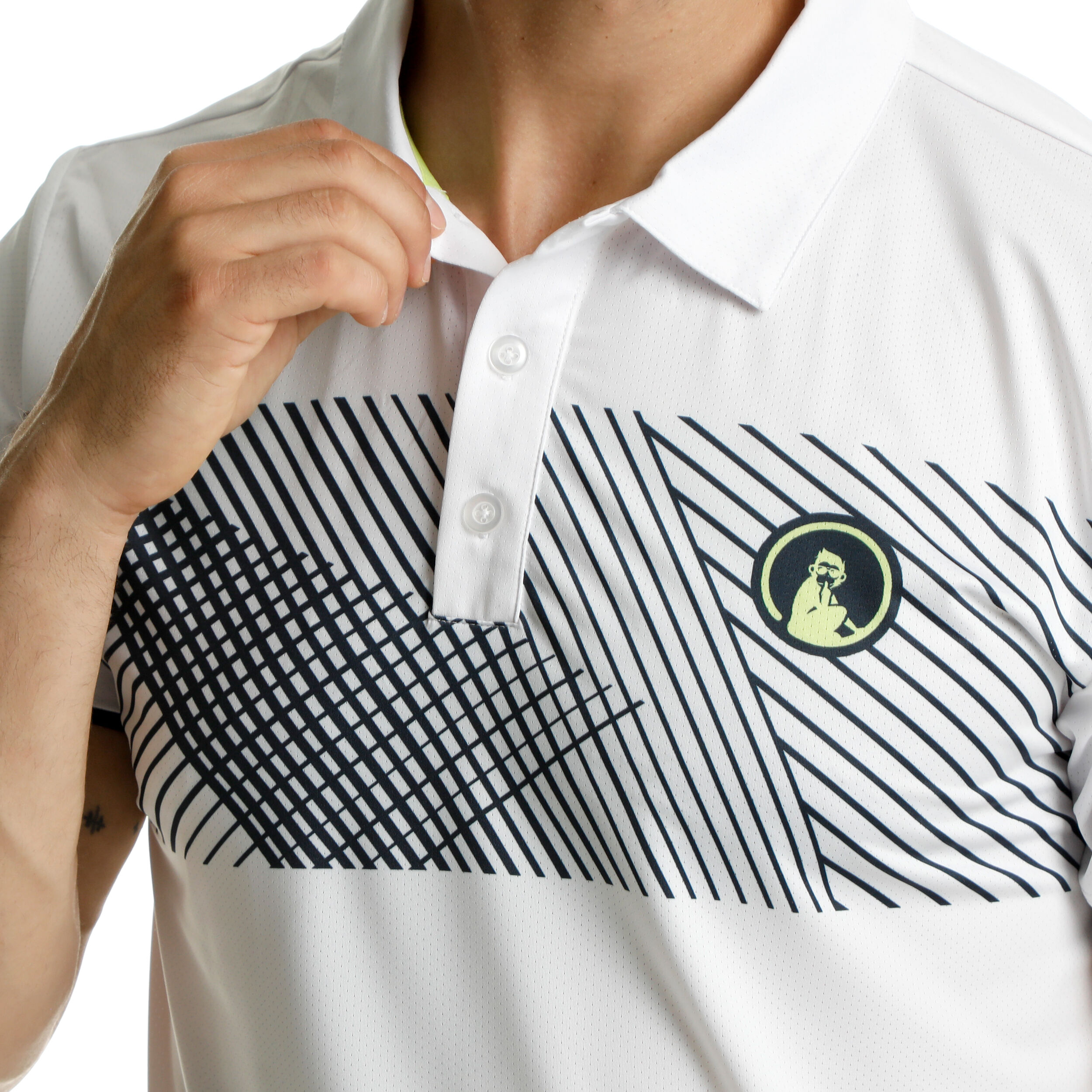 Quiet Please Perspectives Tournament Polo Hommes - Blanc