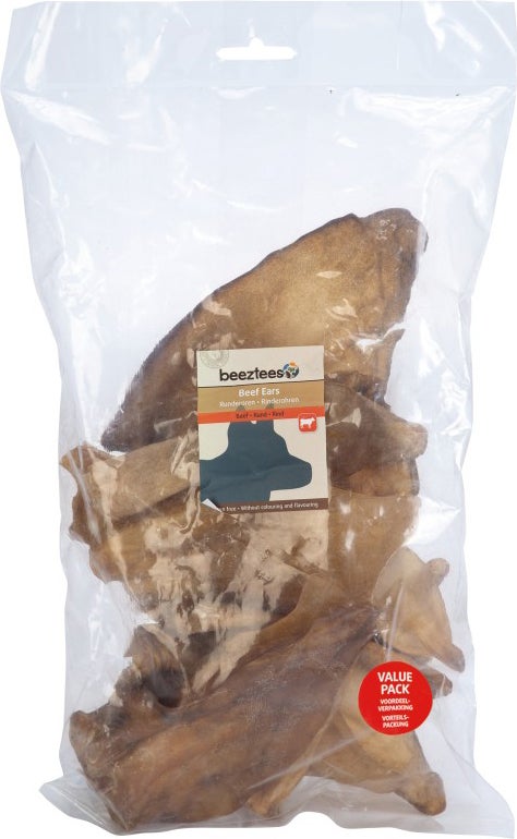Beeztees hondensnack runderoren met pit 7 stuks