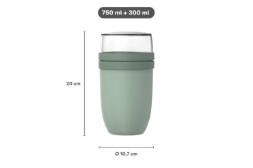 Ellipse lunchpot XL 750 ml   300 ml – Nordic sage