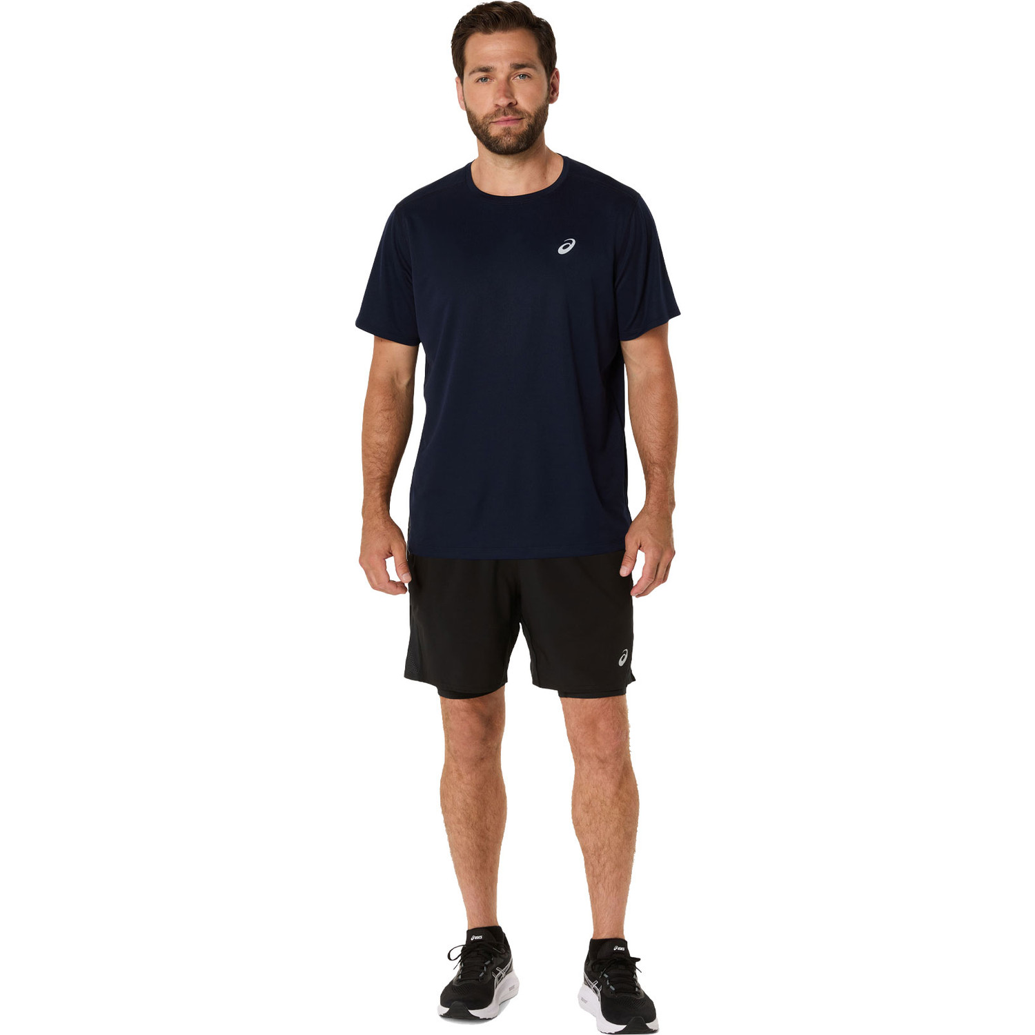 ASICS Shirt Short 2in1 Set Heren