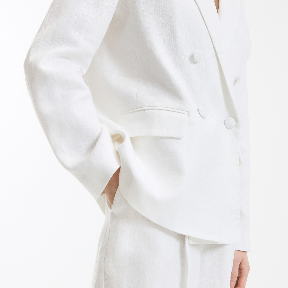 COLEÇÕES LA REDOUTE<br>Losvallende gekruiste blazer, Assinatura ISEULTT