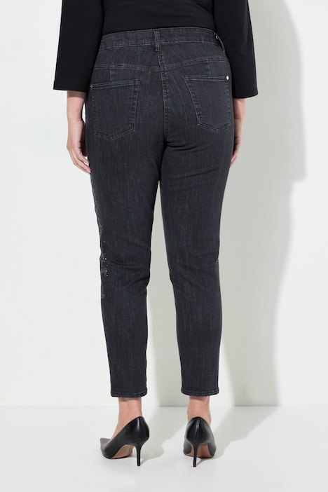 Jeans, Slim Fit, Applikation, 5-Pocket