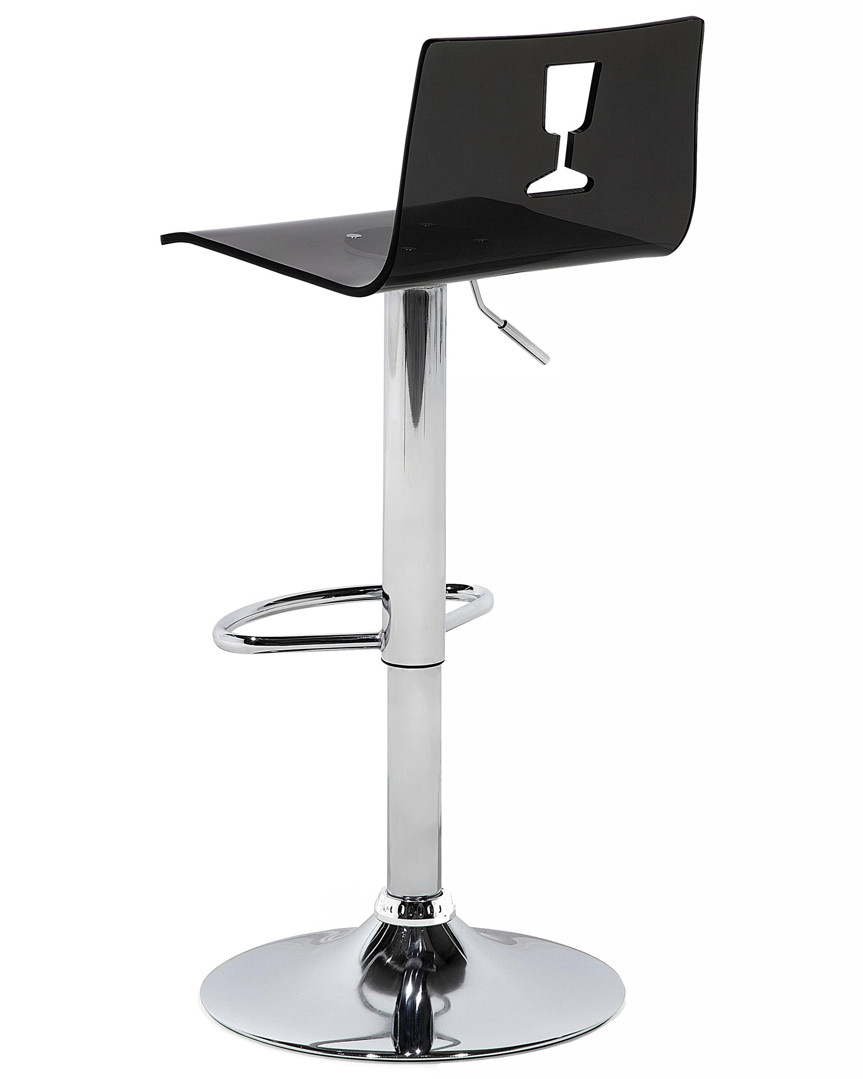 Set van 2 barstoelen BUSAN draaibaar Zwart