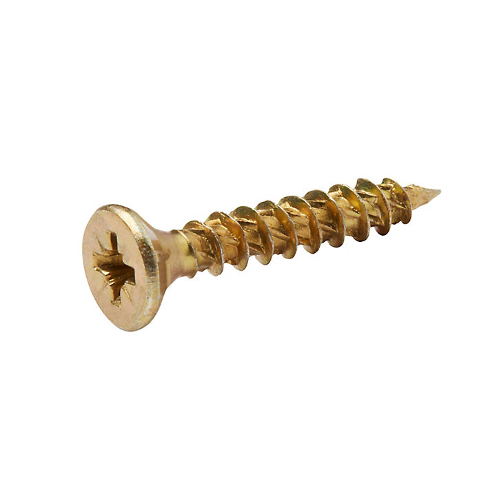 Vis à bois Turbodrive Premium pozidriv zinguée jaune 5x30 mm - 20 pièces