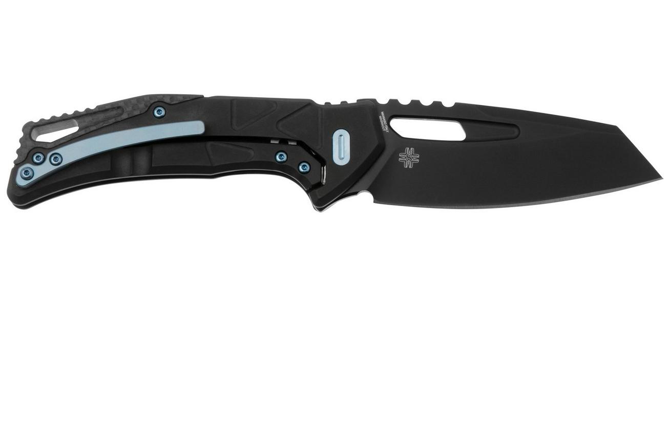 Fox Chronos FX-552-AL PVD Magnacut, Black PVD Aluminium, zakmes, Stefan Merk design