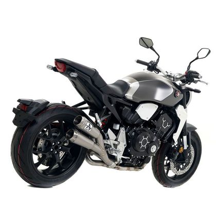 Silencieux Arrow Nichrom noir Double Pro-race embout Acier
