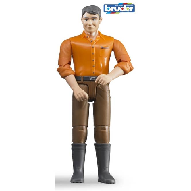 Bruder 60007 - Mann mit heller Haut und brauner Hose