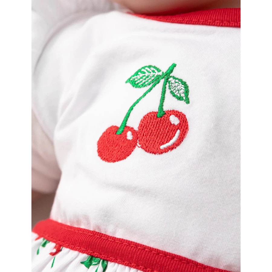 Baby Sweets 3tlg Set Kleid + Shorts + Mütze Lieblingsstücke Kleider rot weiß