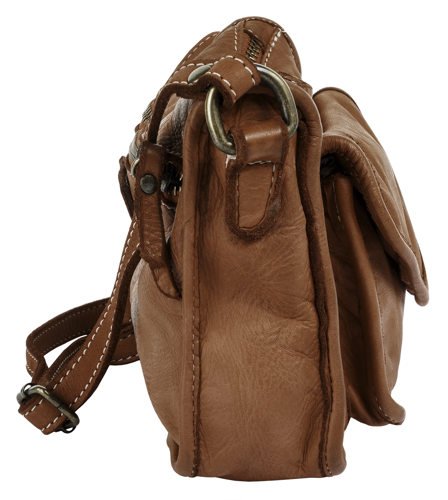 Cluty Umhängetasche echt Leder, Made in Italy