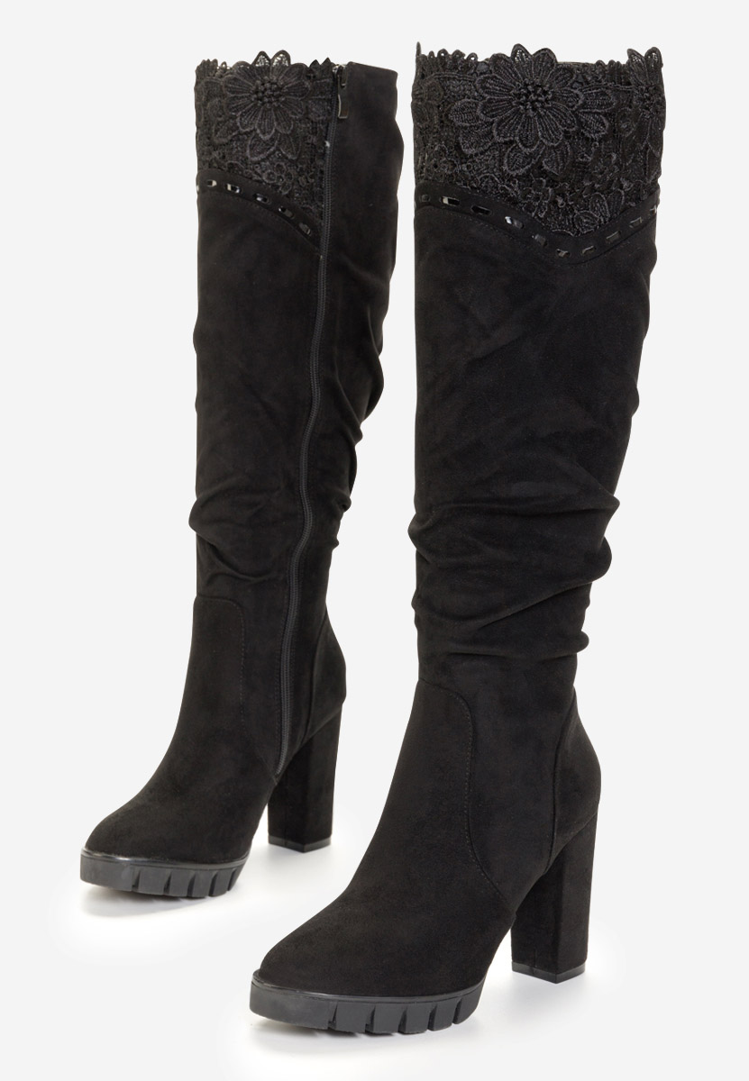 Bottes longues femme noires Vienne