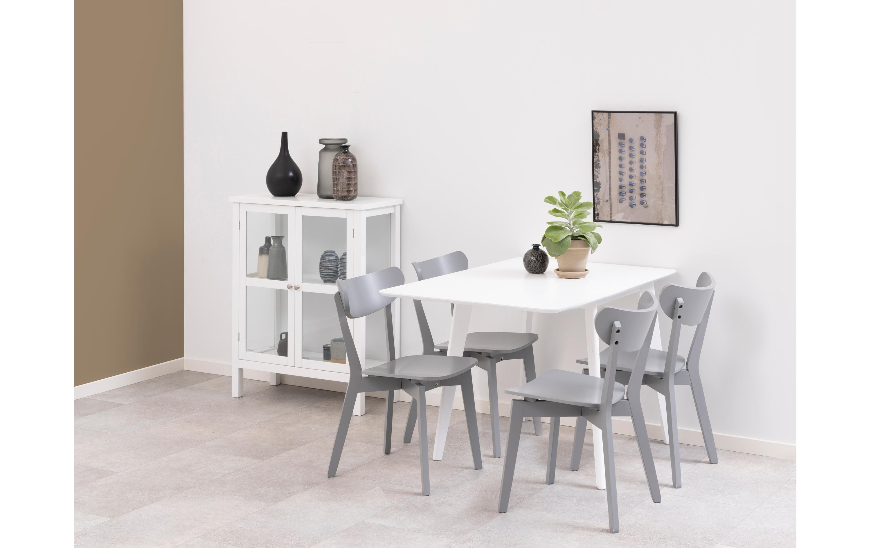 Tisch Roxby Weiss<br>Esstisch mit Verlängerung