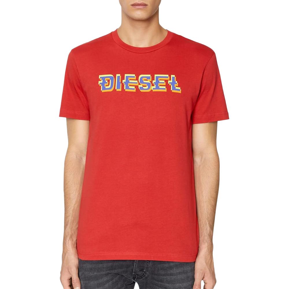 Diesel T-shirt Rouge Homme Diesel Diegor42A