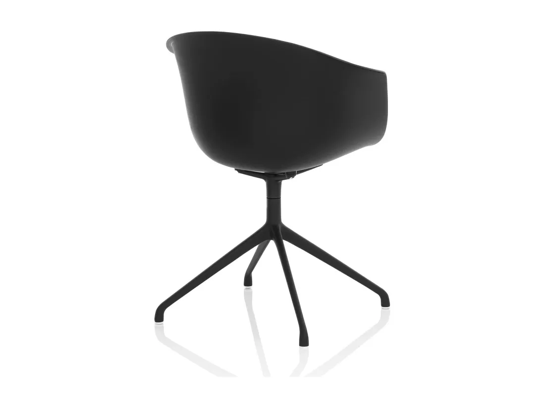 Set de 2 Chaises de bureau POLLY noir