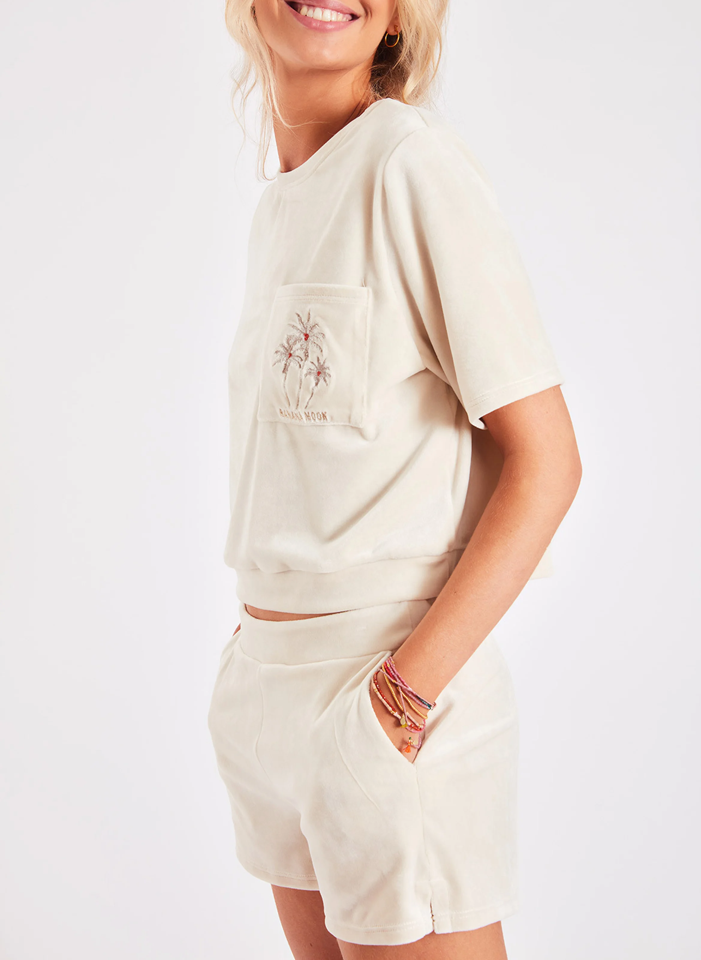 SCOTTY SEALAKE - Short en velours | Beige