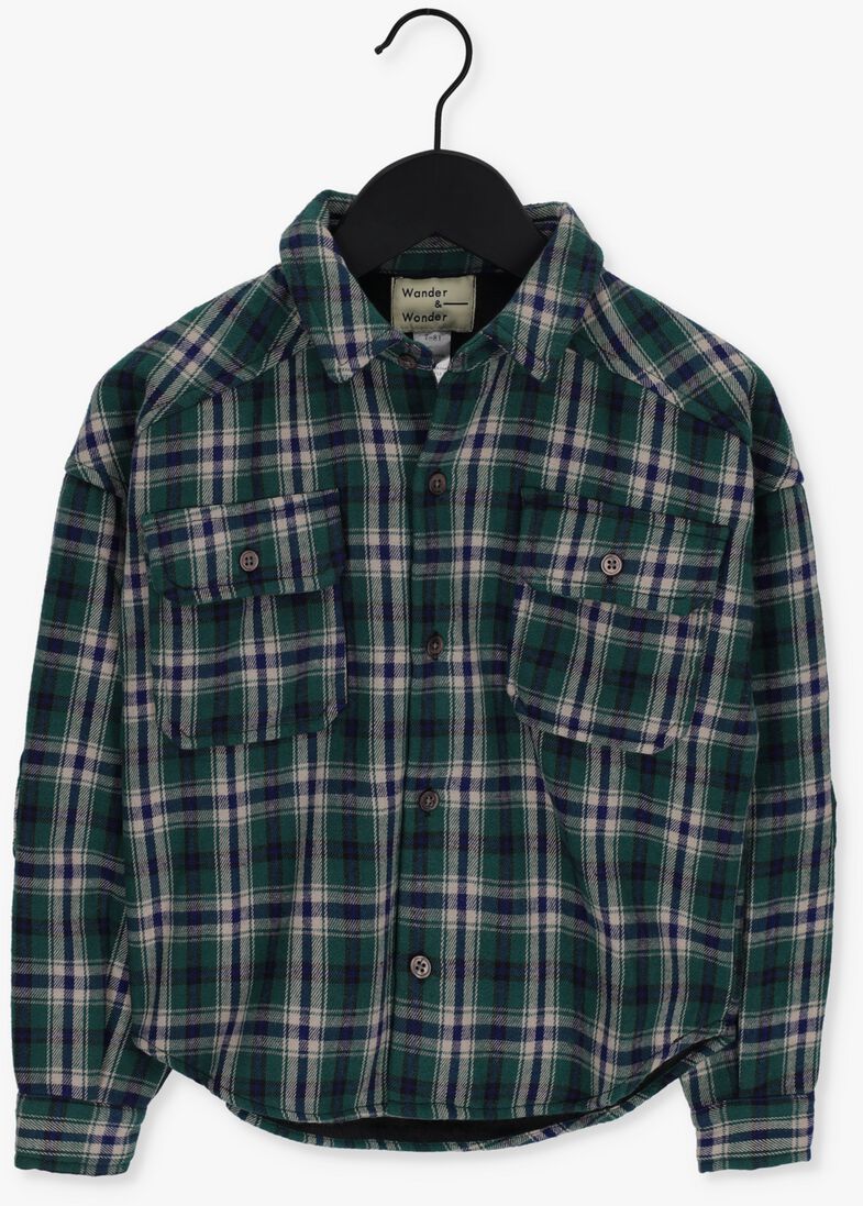 WANDER & WONDER groene wander & wonder overshirt camper shirt
