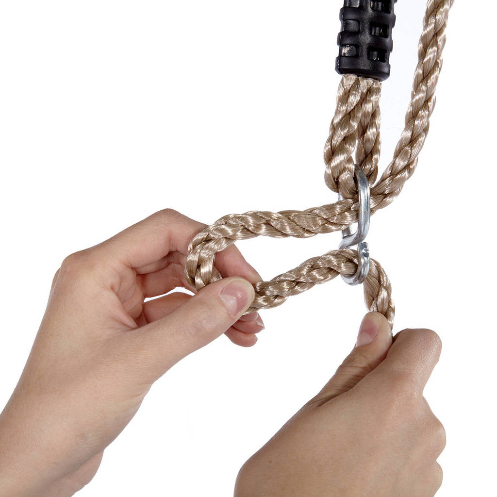 Houten dubbele schommelset