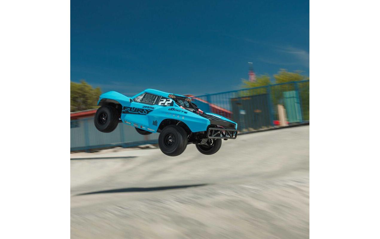 Short Course Truck Fury Mega 550 2WD, 1:10, RTR, Blau<br>Kurzstrecken-Truck mit bürstenlosem Hochleistungsgetriebe