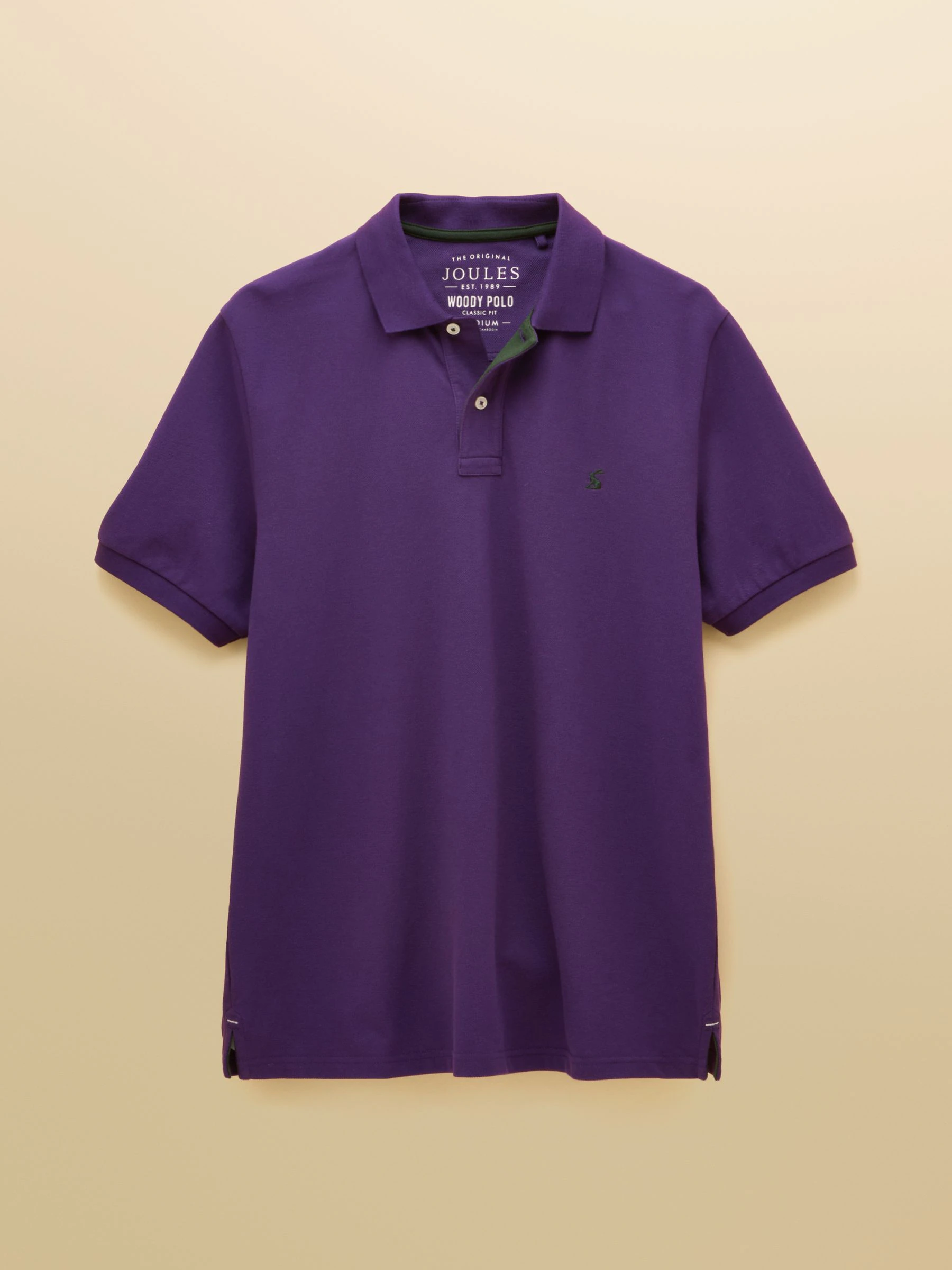 Donkerpaars - Joules Woody pigué poloshirt van katoen