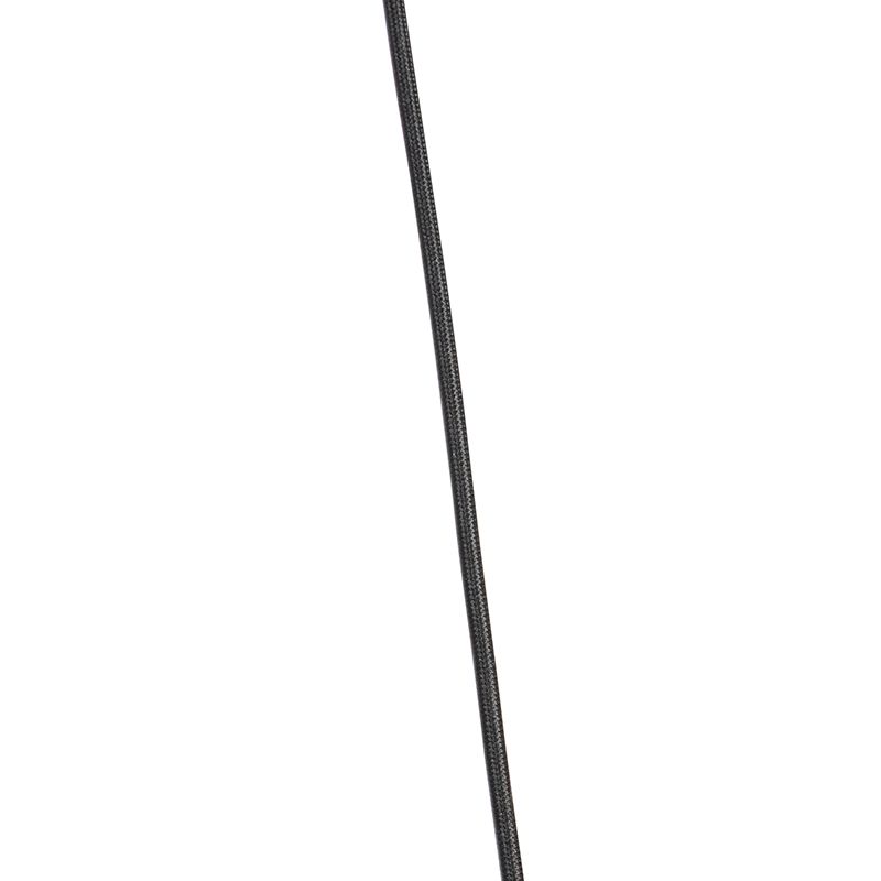 Design hanglamp zwart met smoke glas 4-lichts - Dome