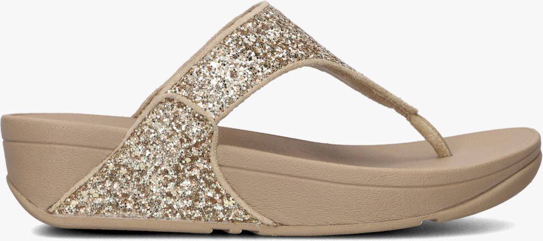 gouden fitflop teenslippers lulu glitter toe-post
