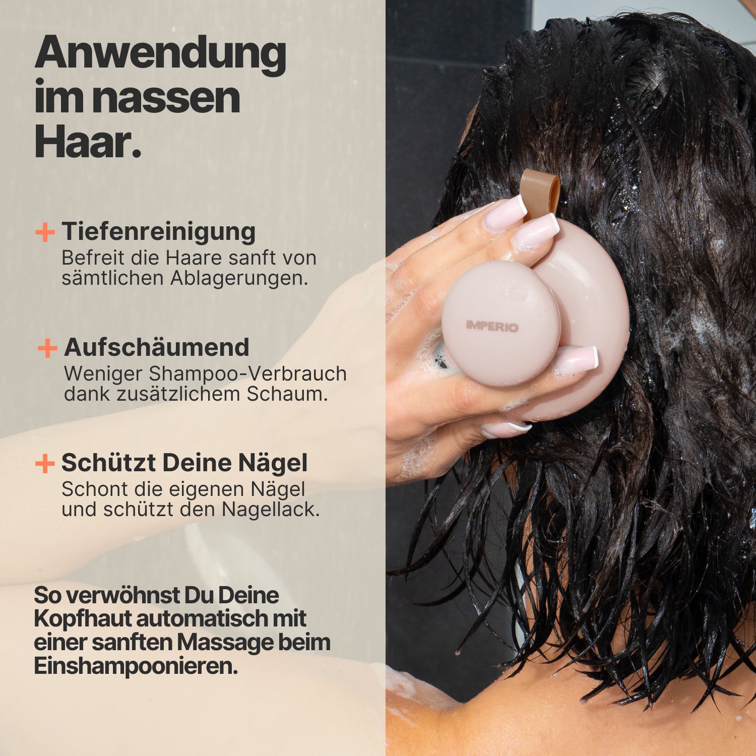 IMPERIO® Shampoo Massagebürste
