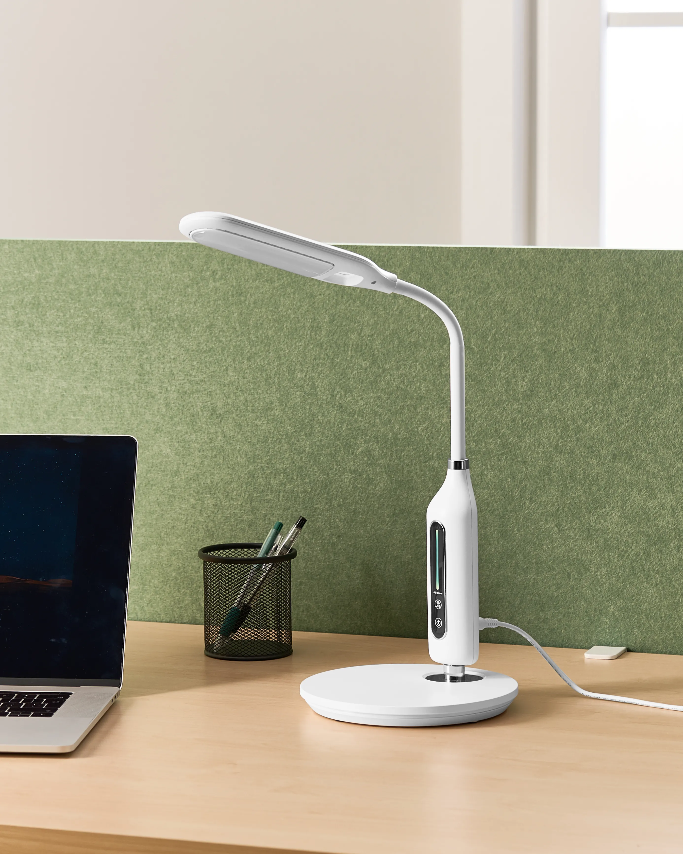 LED bureaulamp CYGNUS met dimmer Metaal Wit