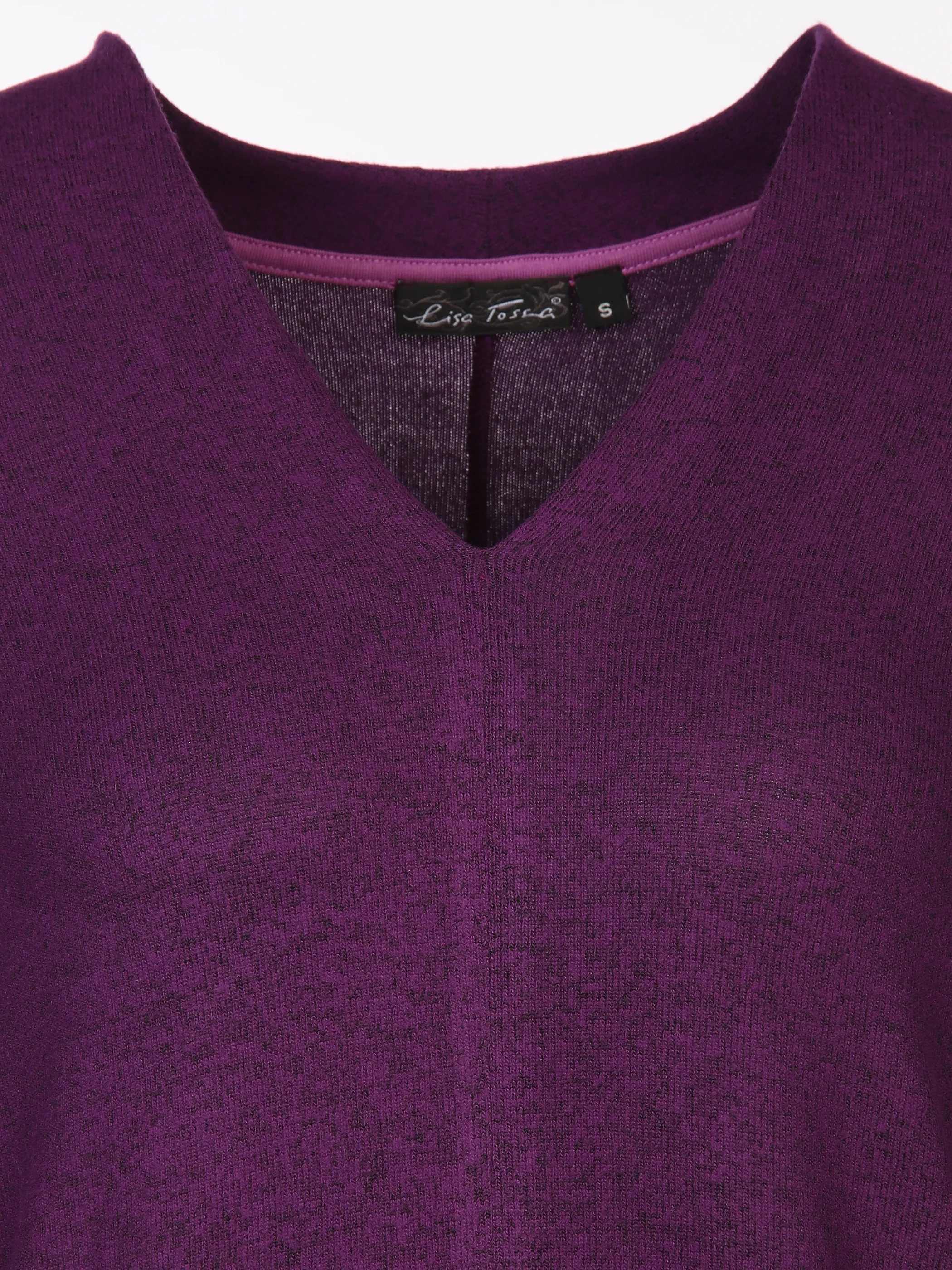 Damen Flauschshirt in melierter Optik