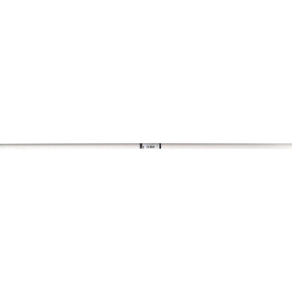 Barre pour tringle à rideaux bois blanche 1.20m D 28mm