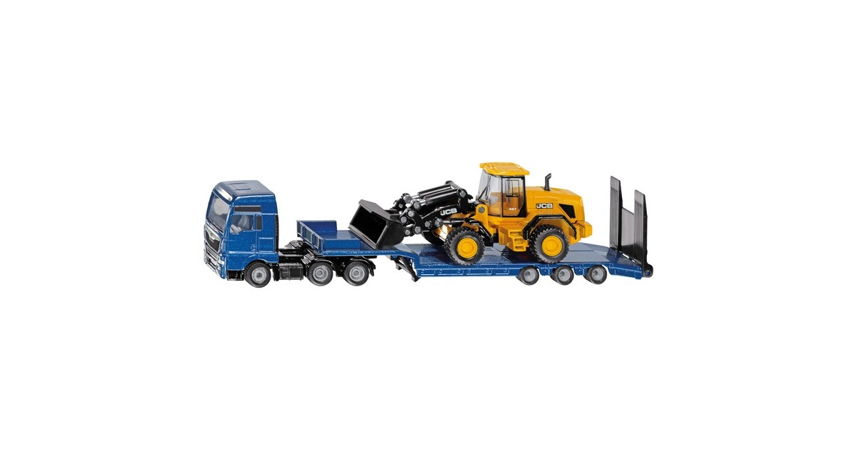 SIKUSuper - MAN truck met JCB wiellader en dieplader/oplegger Modelvoertuig  (1790)