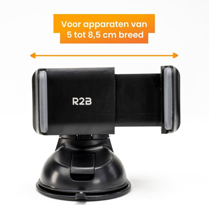 R2B - Telefoonhouder - Model Hoorn - Voor Raam/Dashboard - Gsm Houder