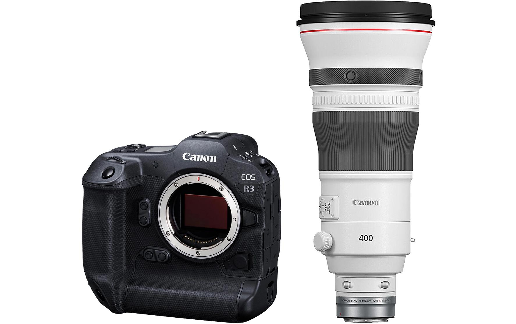 Fotokamera EOS R3 Kit RF 400mm F/2.8 L IS USM<br>Blitzschnelle Systemkamera zum Fotografieren und Filmen inklusive Objektiv