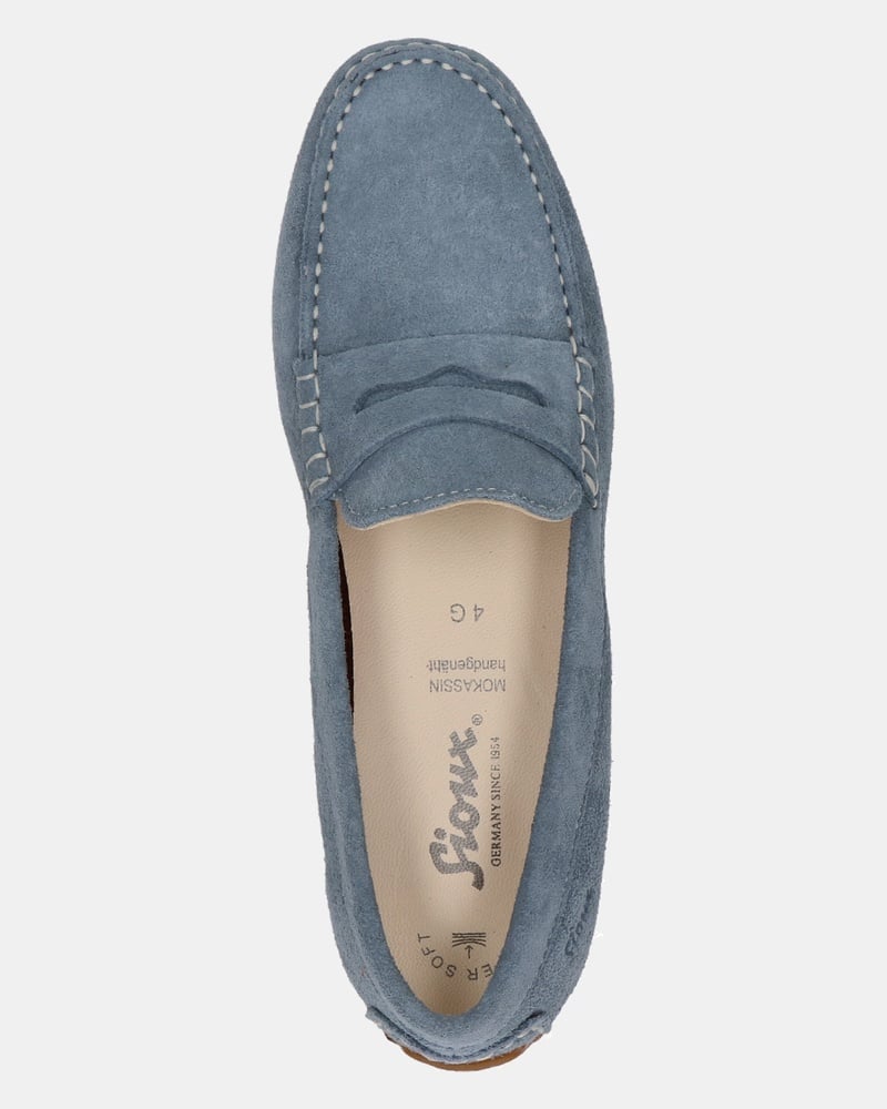 Sioux Carmona Velour Mocassins & loafers  - blauw