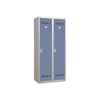 Vestiaire Industrie Salissante - 2 portes - 180 x 80 x 50 cm - gris/beu