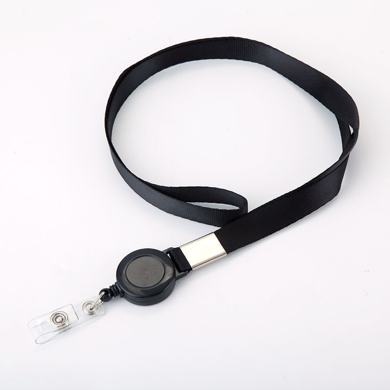 Anti-Lost Key-Bak Business Schlüsselanhänger mit Kartenhalter   Strap - Schwarz