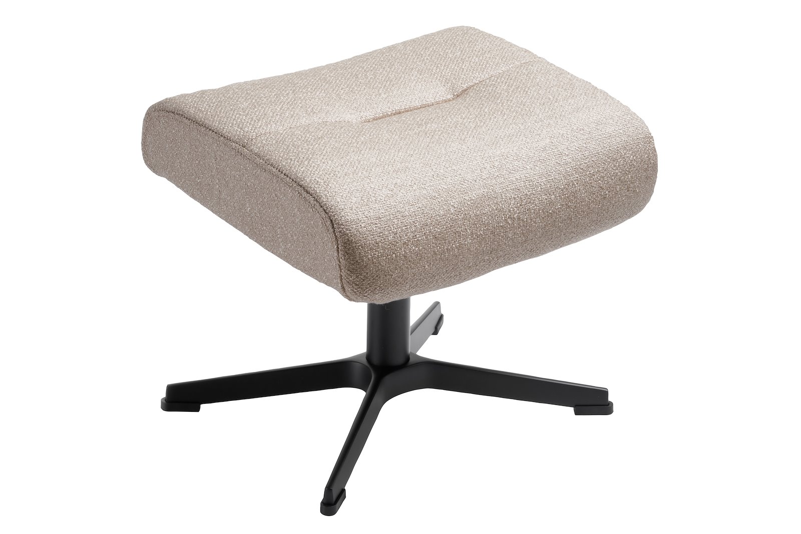 Air krakk Helkledd i Tekstil Dolce 1477-09 sand og standard sving fot i sort aluminium.