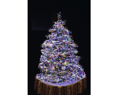 Konstsmide LED-clusterlichtketting, 5,8 m + 5 m aansluitkabel, veelkleurig licht, 768 LED's, incl. controller, 8 verschillende functies