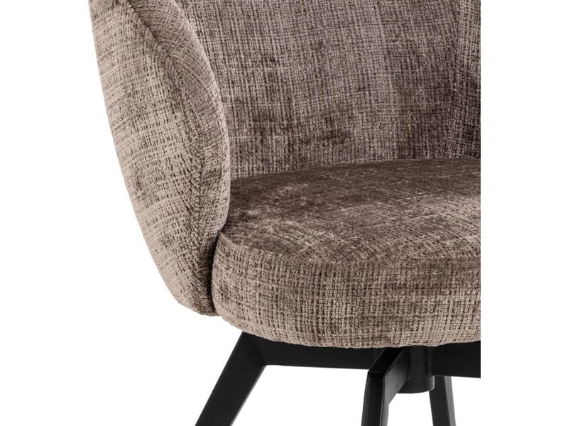 AC Design Stuhl Darlene 1 Stück, Braun Eleganter Esszimmerstuhl mit bequemem Sitz