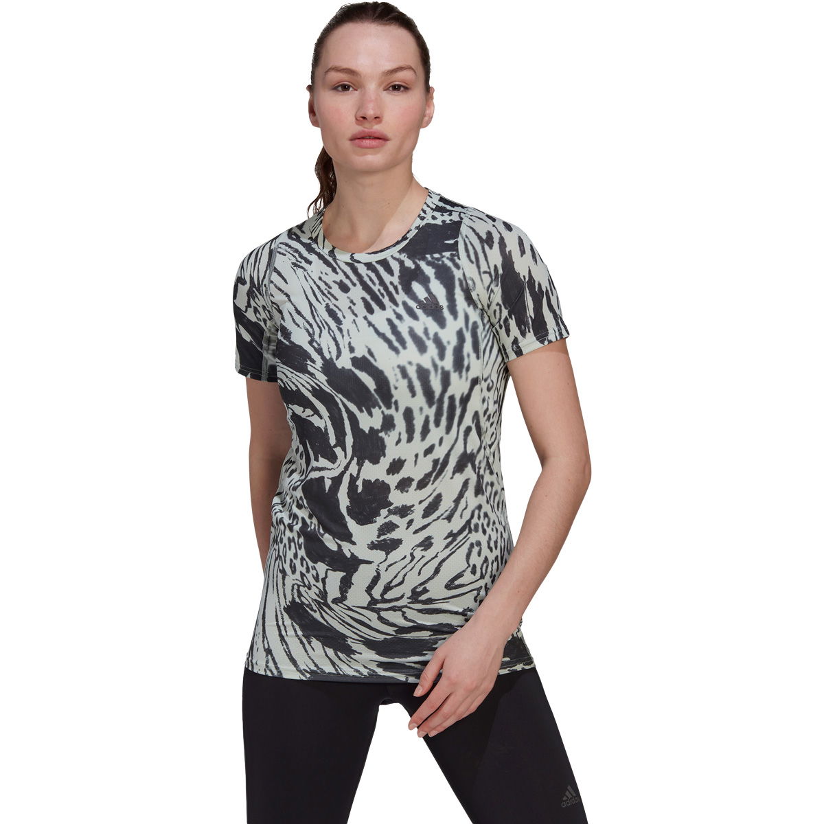 adidas Fast AOP Løbe T-shirt Dame