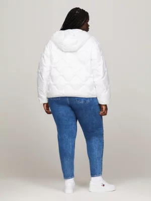 Jaqueta puffer acolchoada com capuz