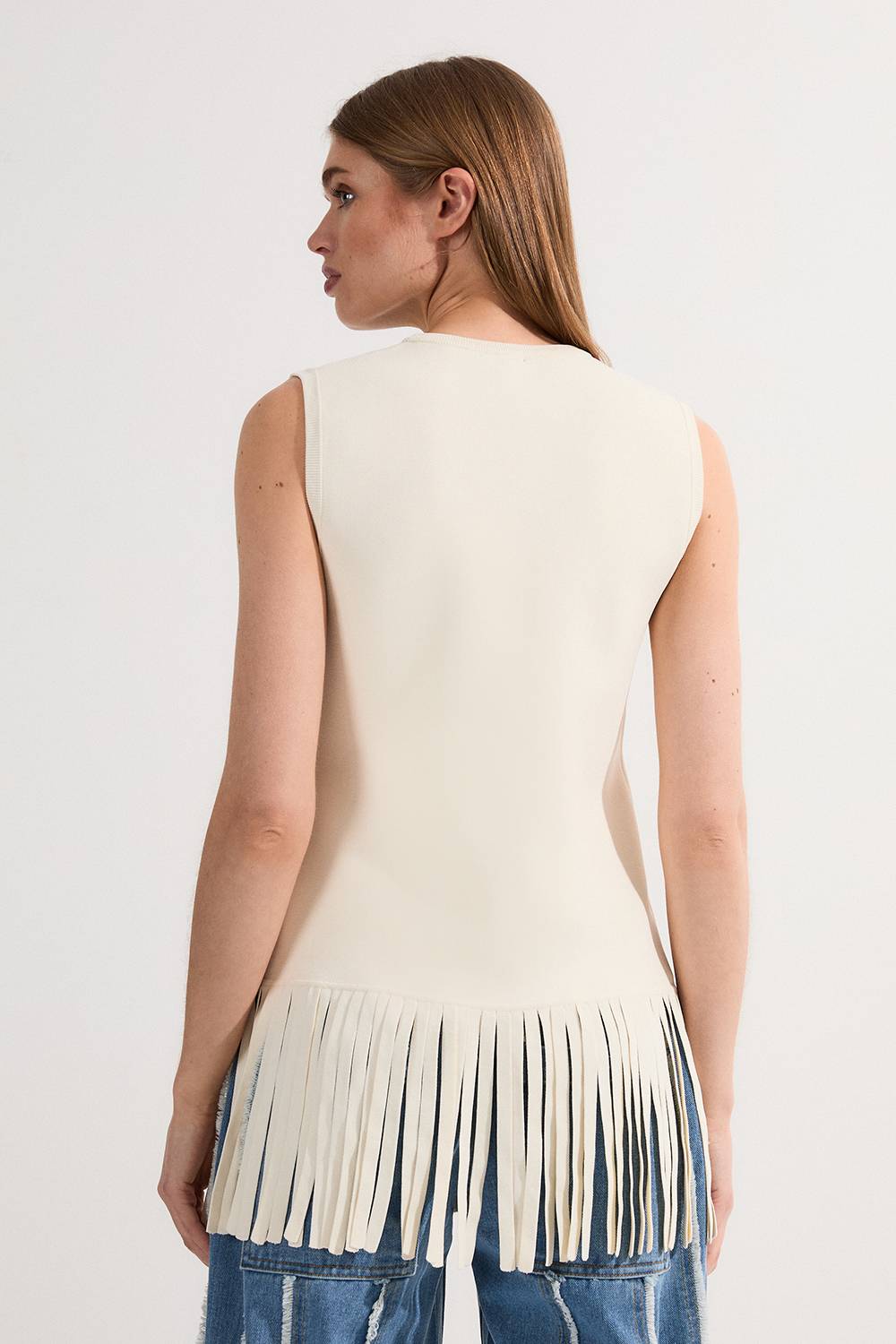 KarenMillen Haut en maille à pompons