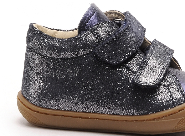 Naturino boots bottine bebe cocoon vl suede glittermetallic noir