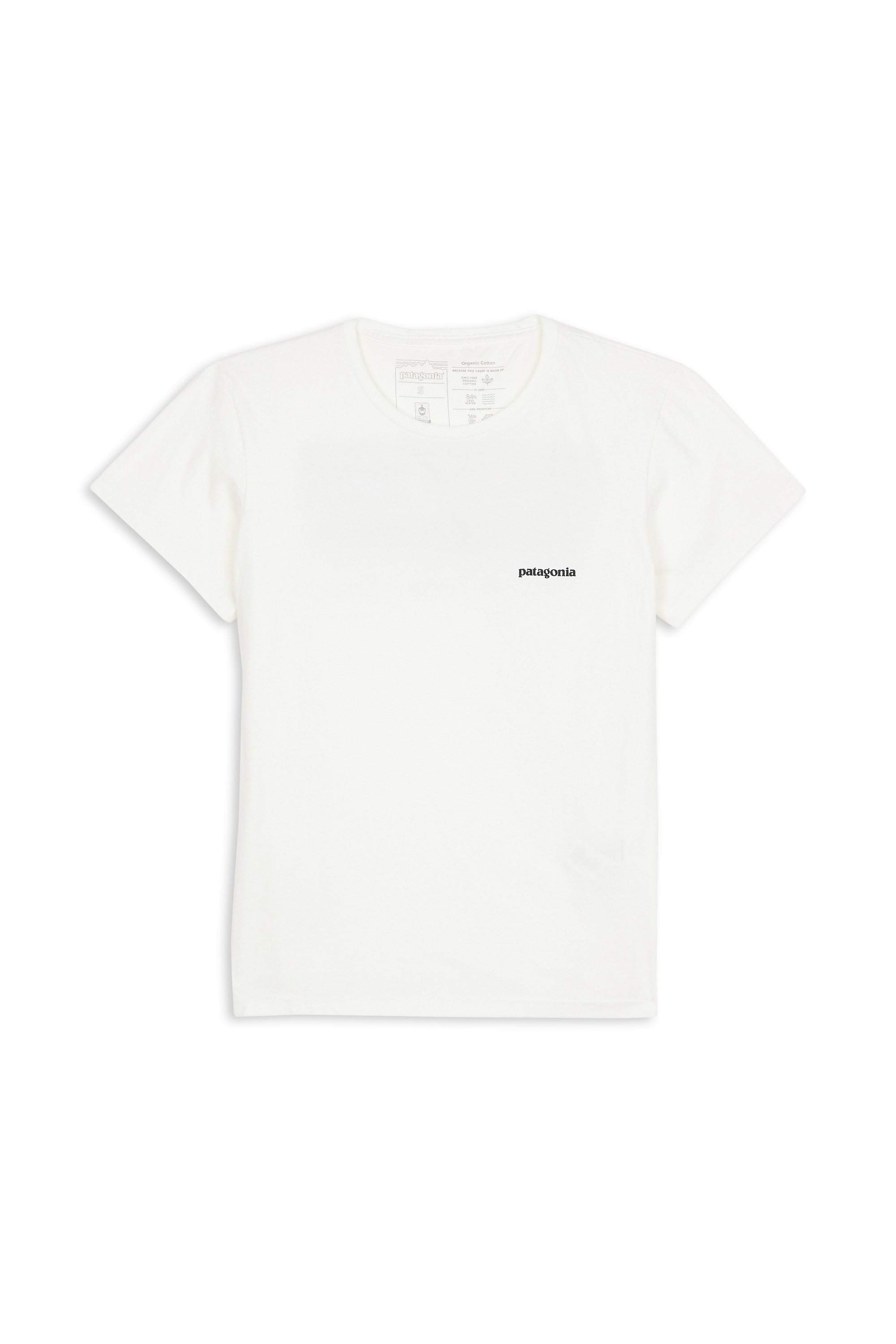 PATAGONIA T-shirt P-6 Mission Organic Blanc