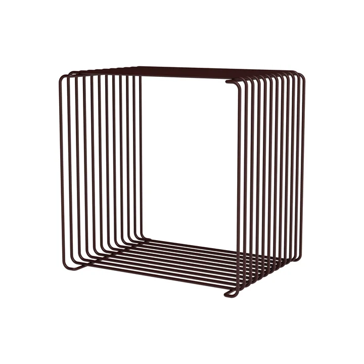 Montana - Panton Wire Regal / Beistelltisch 25,7 cm, schwarz-rot