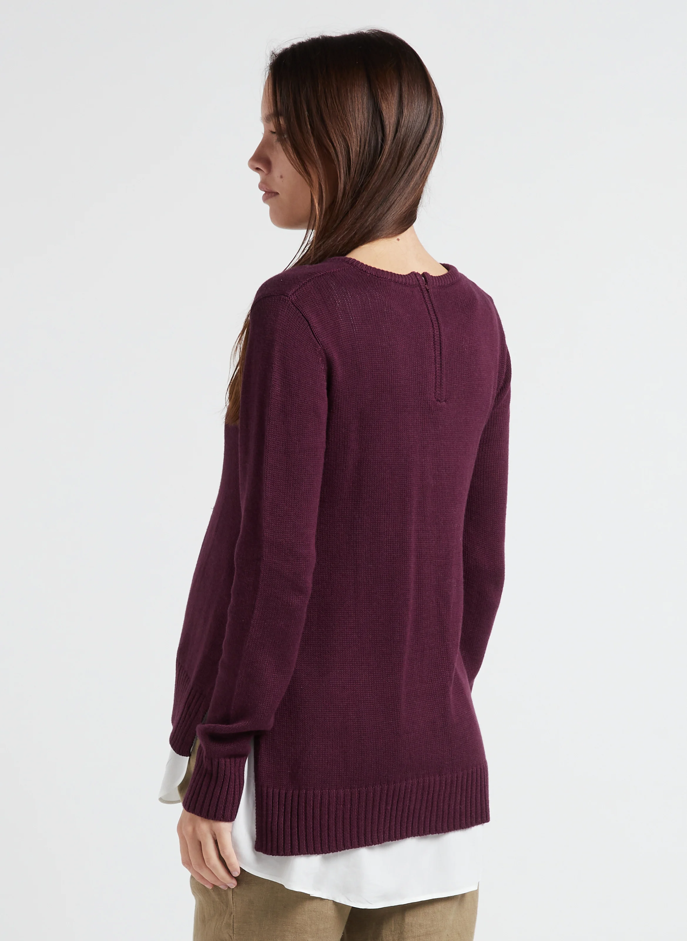 KEISHA - Pull grossesse et allaitement 2 en 1 | Rouge